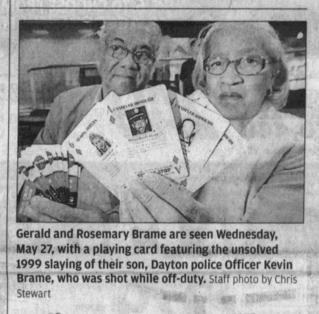 Dayton Daily News article titled Gerald and Rosemary Brame 10 years after son’s murder